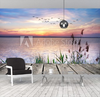 Picture of El lago de las nubes de colores